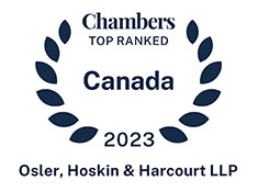 Top Ranked: Chambers Canada 2023 - Osler