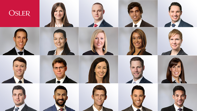 Headshots of the listed new partners and counsel members