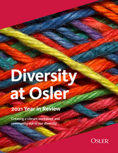 La diversité chez Osler : rétrospective de l’année 2021