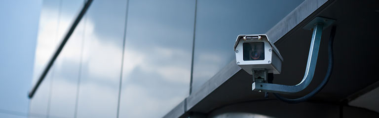 Security Camera On Building