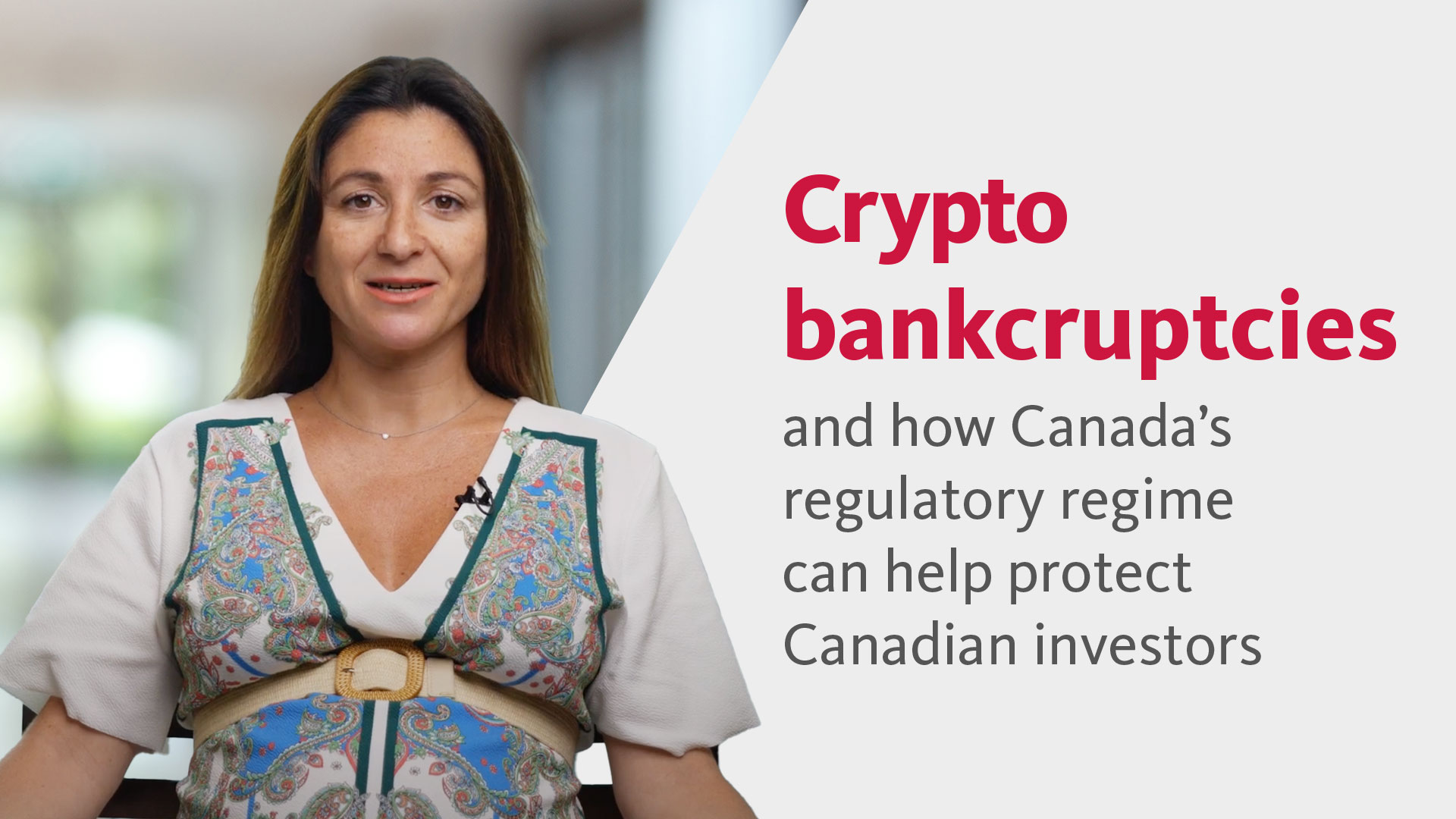 Crypto bankruptcies and how Canada’s regulatory regime can help protect
