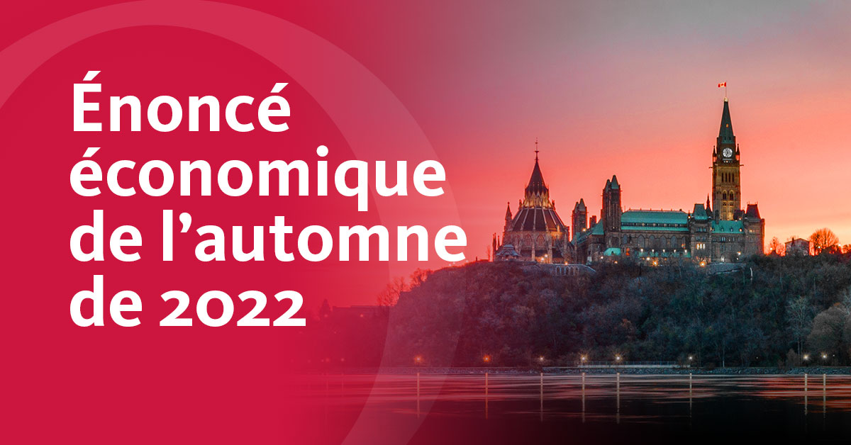 Énoncé économique de l’automne de 2022