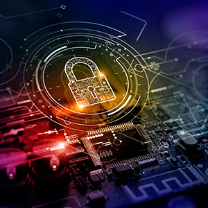 CybersécuritéIcône de cadenas numériqueCyber Security 