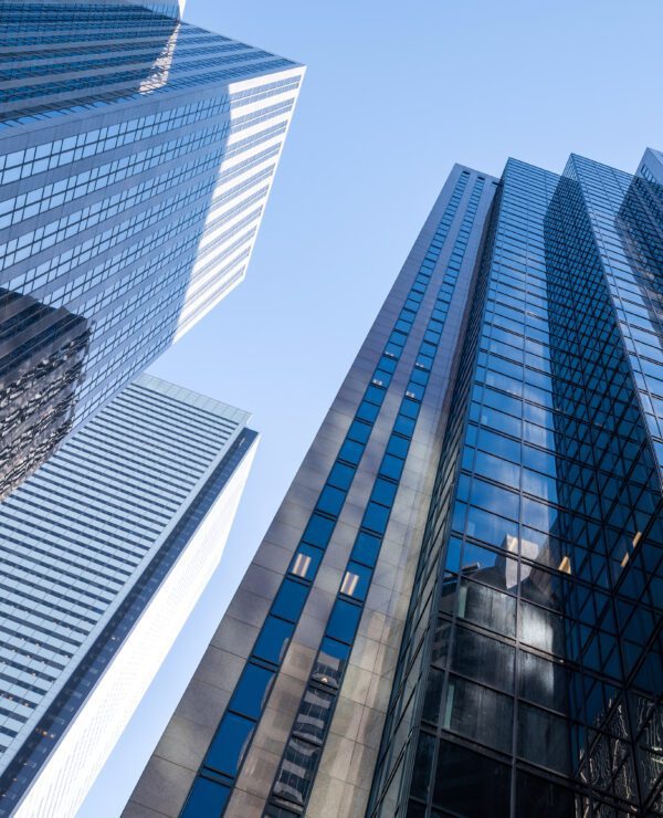Skyscrapers in the financial district of Toronto, Canada.